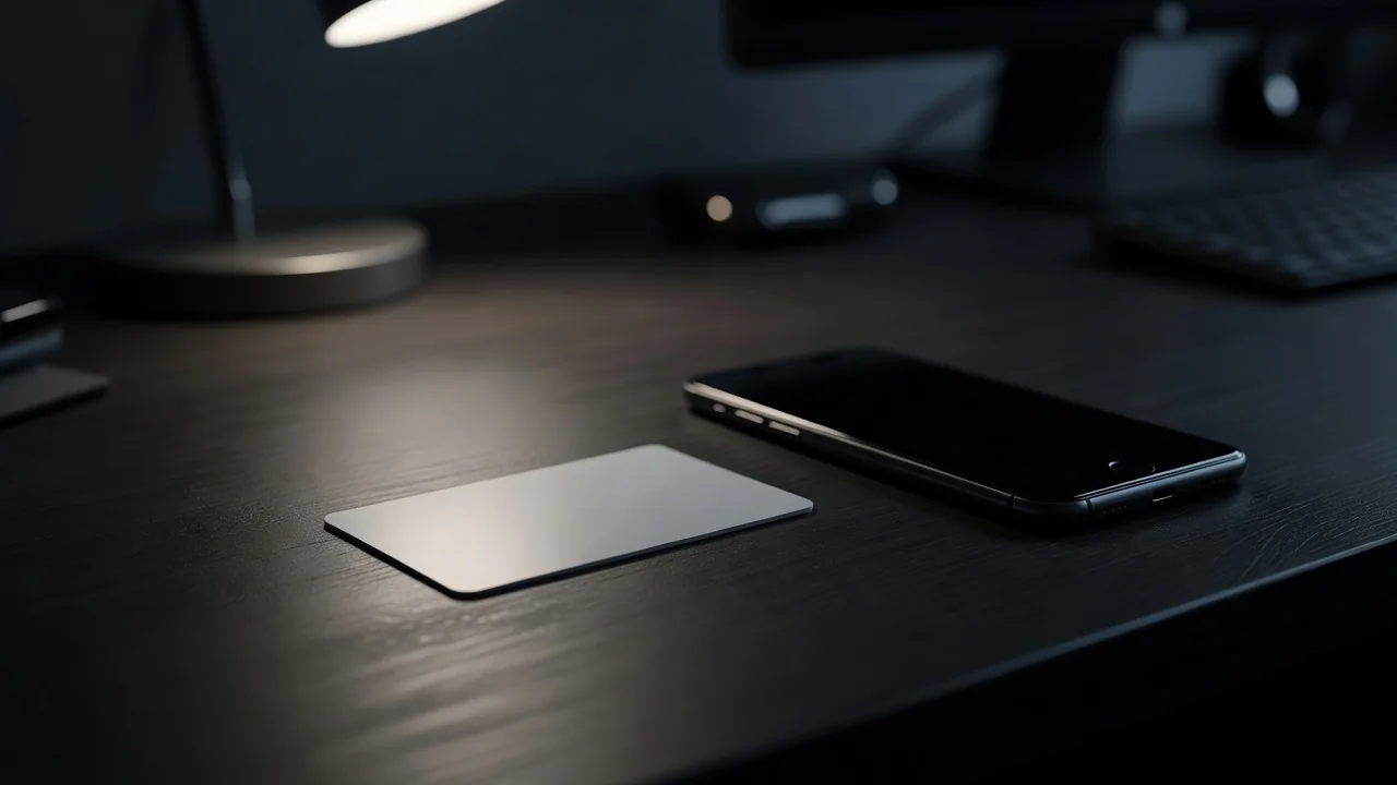 Verificação de conta (KYC): documentos, prazos e saques travados Documento de identidade e celular sobre mesa com luz de escritório